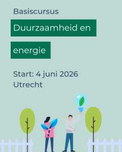 Basiscursus Duurzaamheid en energie