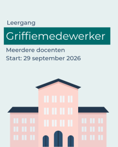 Leergang Griffiemedewerker