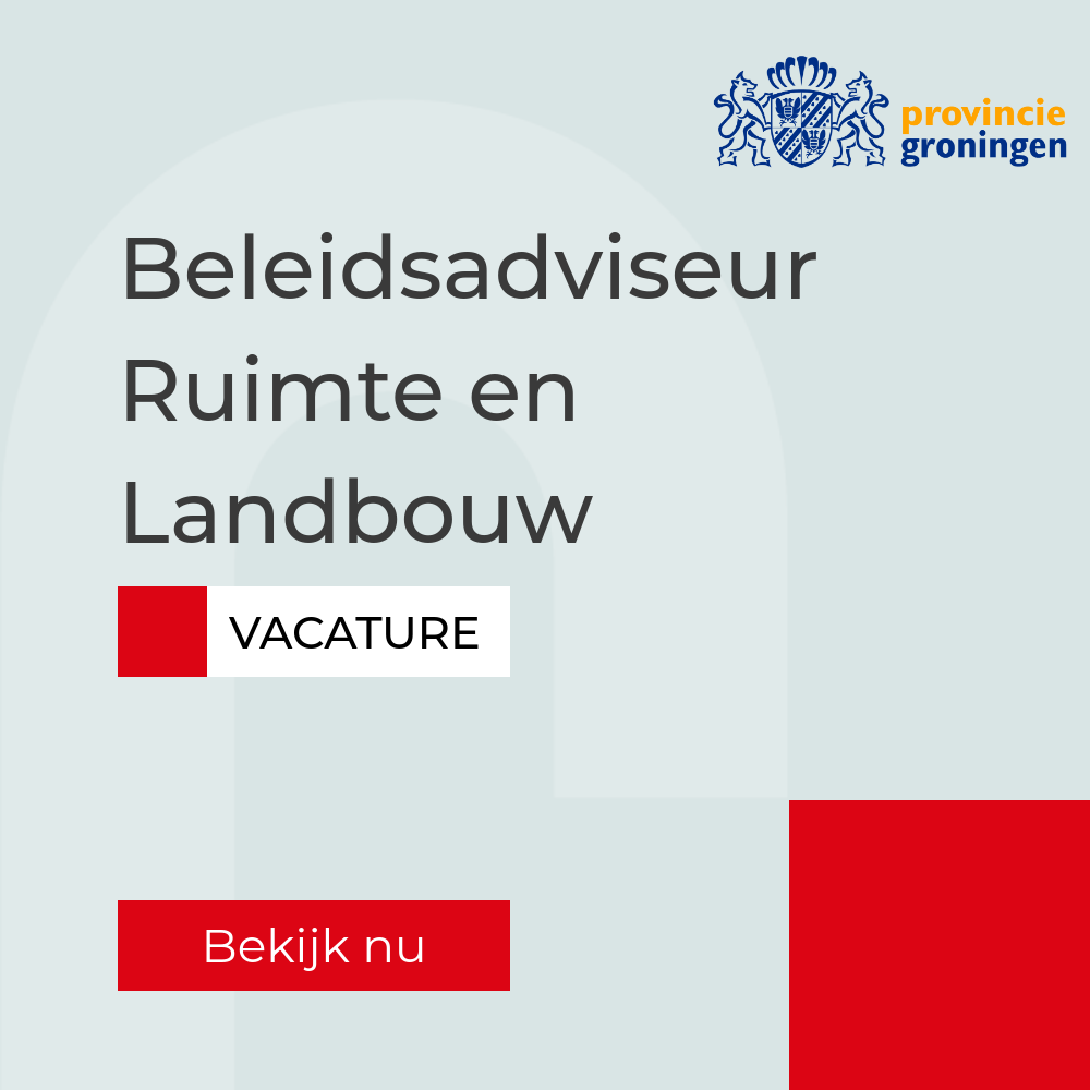 Topvacature Provincie Groningen